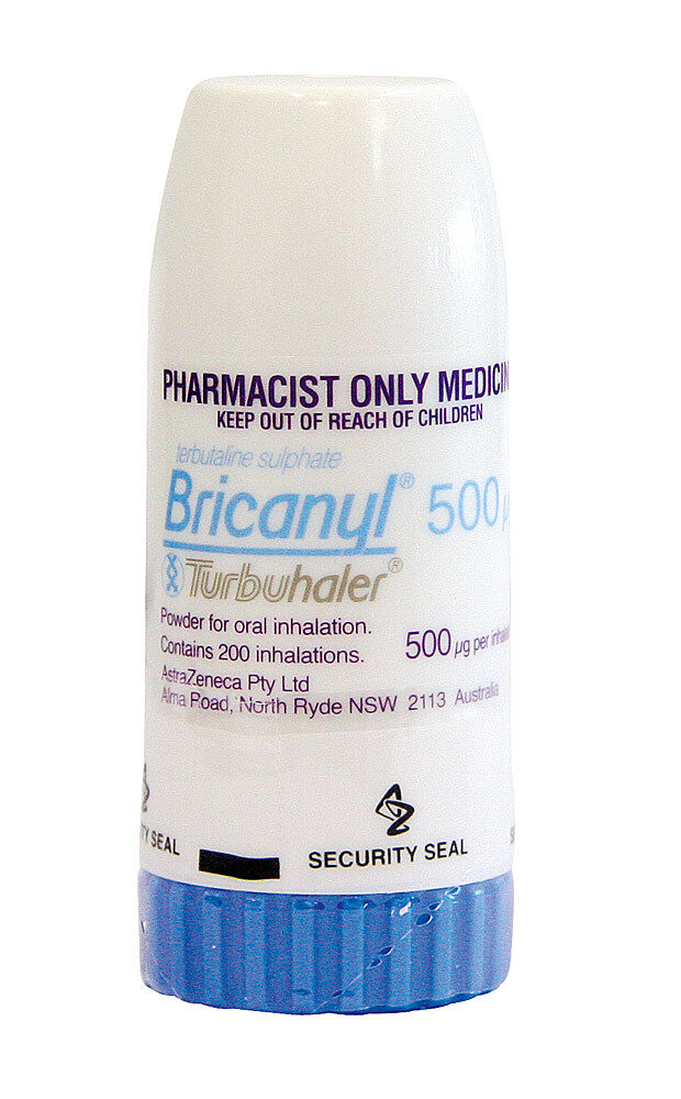 Bricanyl inhaler (terbutaline) inhaler