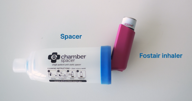 How to use Fostair with spacer