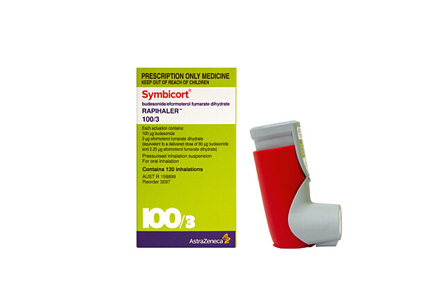 Symbicort Rapihaler (budesonide–formoterol) inhaler