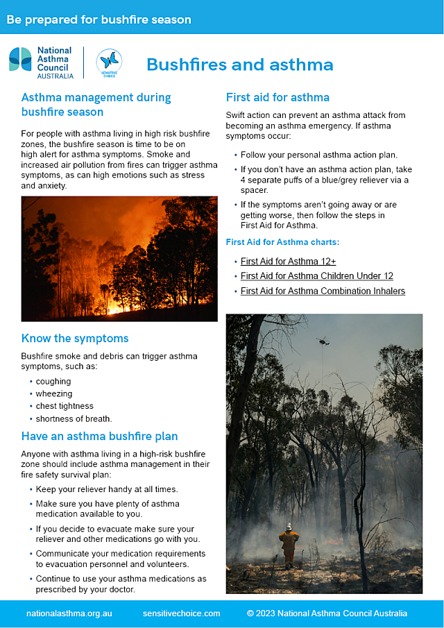 Bushfires and asthma