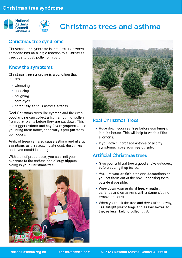 Christmas trees and asthma