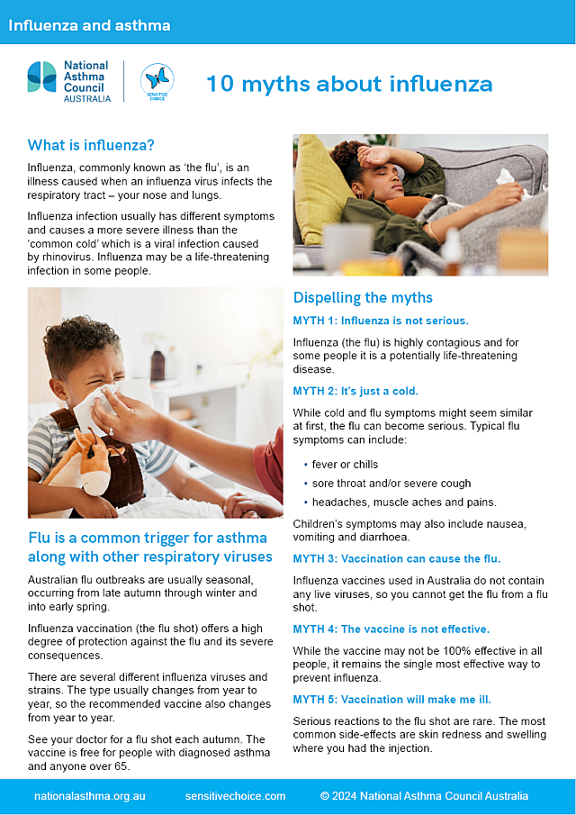 Influenza (the flu) and asthma