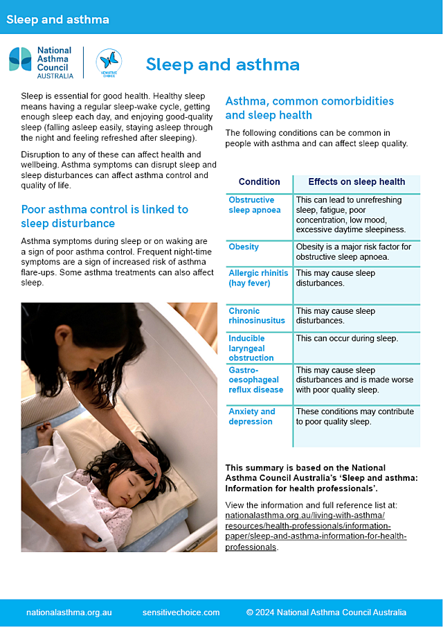 Sleep and asthma